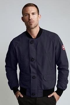 Chamarras Canada Goose Hombre México - Faber Chaqueta De Bombardero Azul Marino RE3195207